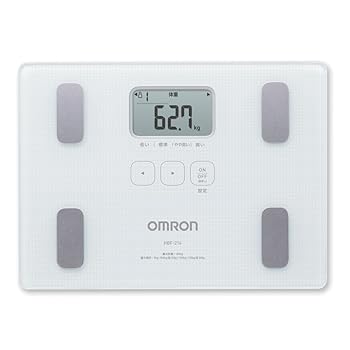 【中古】(非常に良い)オムロン 体重体組成計 ホワイトOMRON カラダスキャン HBF-216-W