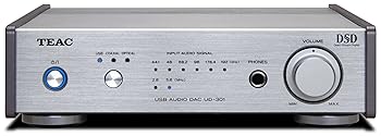 【中古】(人並み外れたに好いたらしい)TEAC Reference 301 D/A変換器 デュアルモノラル精神的な統合 ハイレゾ音源相応う しろがね色 UD-301-S