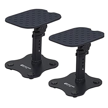 【中古】(非常に良い)キクタニ モニタースピーカースタンド(ペア) 天板:220mm×180mm 高さ:239～288mm 角度調整：±10 MOS-5