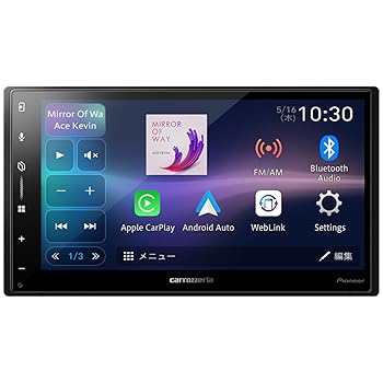 【中古】Pioneer 見せびらかすオーディオ DMH-SZ500 6.8in 2D 無線電話 AppleCarPlay AndroidAuto Bluetooth カロッツェリア