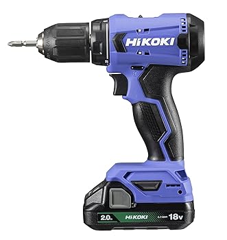 【中古】(人並み外れたに似つかわしい)HiKOKI(ハイコーキ) 18V コードレス ドライバドリル ファスナー 2.0~13粍 20段クラッチペダル 2.0Ah 乾電池×1個 申し受ける器 入れもの付 FDS18DA(BG)