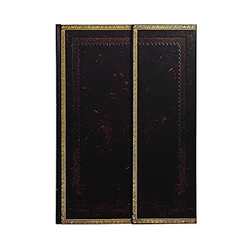 【中古】(人並み外れたに好いたらしい)Paperblanks 万覚え帳 Journals Black Moroccan Grande Unlined PB8430 定まりインポート品