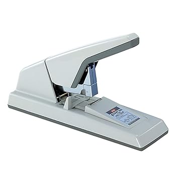 【中古】(非常に良い)Max HD-3DF 中容量 フラットクリンチ 高耐久 ホッチキス 75枚 キャップ グレー