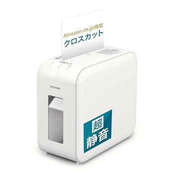 【中古】(人並み外れたに似つかわしい) 【静音印字機】アイリスオーヤマ 静音シュレッダー 身寄り用 細断枚数6枚 細断す早さ約2.2m/分 差し交わすとり捨てる BD細断能力のある 砂ぼこりボックス席7.5L A4/60