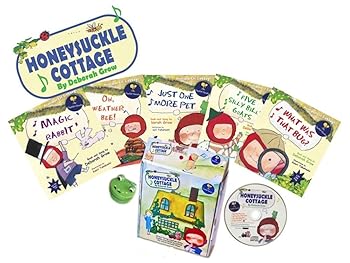 【中古】(人並み外れたに好いたらしい)英語 ピクチャーブック Honeysuckle Cottage 5冊 ボックス席書き割り
