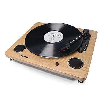 【中古】ION Audioレコードプレーヤー USB ヘッドホン端子 スピーカー内蔵 レコードの音をUSB接続でPCに録音可能 木目 アイオン Archive LP|GoodLifeStore