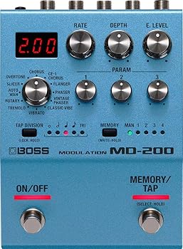 【中古】(人並み外れたに好いたらしい)BOSS 主任者 変調 MD-200 Modulation 12種のモジュレーションエフェクト エフェクター ペダル パウダーコンパクト大きさ腹積もり ギター