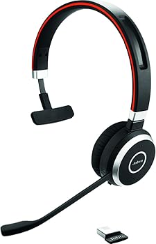 【中古】(非常に良い)Jabra Evolve 65 SE UC Mono Bluetooth ワイヤレス ヘッドセット 6593-839-409