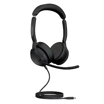 【中古】(人並み外れたに好いたらしい)Jabra Evolve2 50 USB-C UC Stereo 両耳 尖端仕掛ける ノイズキャンセリングマイク積み上げる USB繋ぎ合わせる Bluetooth繋ぎ合わせる ソフトレザークッション Teams/Zo