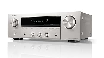 【中古】(人並み外れたに好いたらしい)Denon 網状組織受信システム、HDMIセレクター積み上げるのHi-Fiステレオアンプリファイアー しろがね色 DRA900HSP
