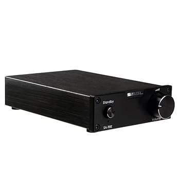 【中古】(非常に良い)SMSL SA-98E 2 * 160W TDA7498アンプステレオデジタルアンプ+電源アダプタ、トップHIFI (ブラック Black) SMSL SA-98E
