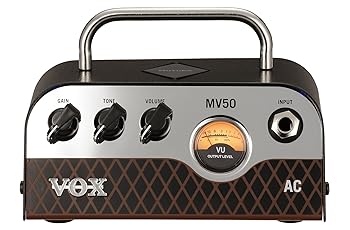 【中古】VOX Nutube搭載 ギター用 超小型 ヘッドアンプ MV50 AC 驚きの軽量設計 50Wの大出力 アナログ回路 自宅練習 スタジオ ステージに最適 持ち運び