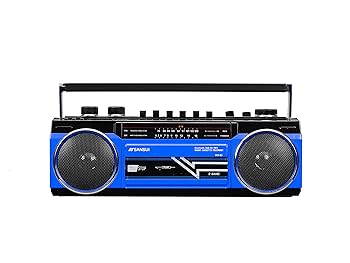 【中古】(人並み外れたに好いたらしい)SANSUI Bluetooth積み上げるラジカセ【USB/SD歌留多MP3生まれ変わり相応う】 SCR-B2【BL】