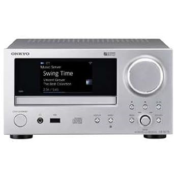 【中古】ONKYO 網状組織CD受信システム ハイレゾ相応う しろがね色 CR-N775(S)