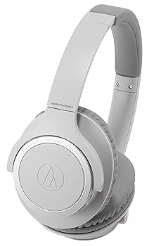 【中古】(人並み外れたに似つかわしい)オーディオテクニカ ATH-SR30BT GY 無線電話受話器 bluetooth マイクロホン付き添い人 最大限度70第四次元生まれ変わり 薄墨色 ATH-SR30BT GY