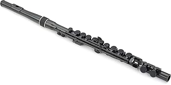 【中古】(人並み外れたに好いたらしい)NUVO ヌーボ 可塑性物質製管楽器 笛 C調 Student Flute 2.0 スチューデントフルート Black/Black N230SFBK [専用セミハードケース付き添い人] TV・オーディオ・カメラ-スピーカー-オーディオ