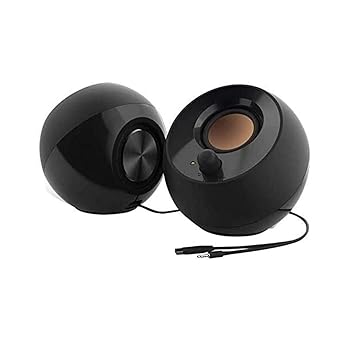 【中古】クリエイティブPebbleデスクトップスピーカー、2.0 USB、ブラック