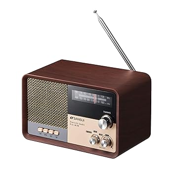 【中古】(非常に良い)サンスイ Bluetoothスピーカー AM/FMラジオ付き ウッド MSR-1 WD