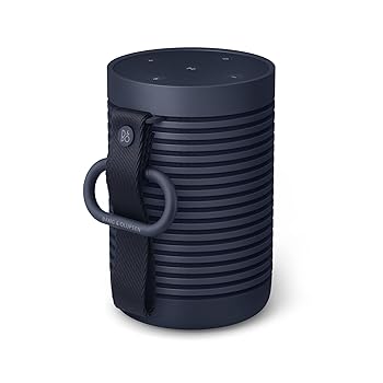 【中古】(人並み外れたに好いたらしい)バング・アンド・オルフセン (Bang \u0026 Olufsen) 携帯型金棒引き Beosound Explore Navy Bluetooth 無線電話 IP67御墨付き 雨合羽・防塵 27第四次元