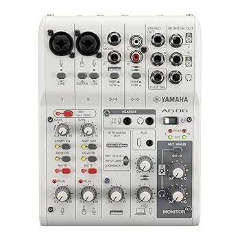 【中古】白いこと 6通信路 ライブストリーミングミキサー/USB界面 IOS/Mac/マイコン用