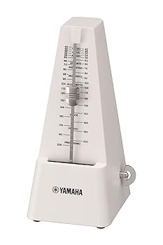 【中古】(非常に良い)ヤマハ(YAMAHA) メトロノーム アイボリー MP-90IV 定番の三角錐スタイル マット仕上げにより指紋が付きにくい仕様 ゼンマイ駆動
