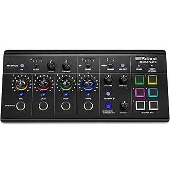 【中古】(人並み外れたに好いたらしい)ローランド Roland BRIDGE CAST X/HDMIビデオキャプチャ/ゲーミングDACアンプリファイアー/オーディオ界面/配送/ゲーミングミキサー/Mac/Windows