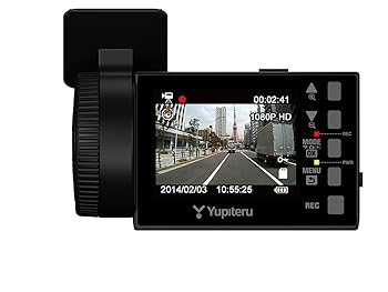 【中古】(非常に良い)ユピテル 常時録画ドライブレコーダー 2.4インチ液晶搭載200万画素FullHD画質 DRY-FV33