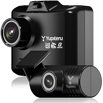 【中古】ユピテル 前後2カメラ ドライブレコーダー WDT500 電源直結モデル 前方200万画素 後方100万画素 ノイズ対策済 LED信号対応 専用microSD(16GB) GP