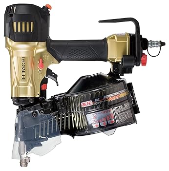 【中古】HiKOKI(ハイコーキ) 高圧渦状文釘打機 鉄条38~65粍 腰掛け32~50粍 品確法・2×4相応う NV65HR
