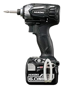 【中古】(非常に良い)HiKOKI(ハイコーキ) 14.4V 充電式 インパクトドライバ ストロングブラック 蓄電池2個・充電器 ビット別売 WH14DDL2(2LYPK)(B) 41,412円