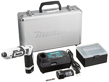 【中古】(非常に良い)マキタ ペン型インパクトドライバTD022(7.2V)白 トルク25Nm 1.5Ahバッテリ2本・充電器 TD022DSHXW