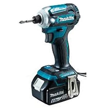 【中古】マキタ インパクトドライバTD171(18V)青 トルク180Nm 6Ahバッテリ2本・申し受ける器 TD171DRGX