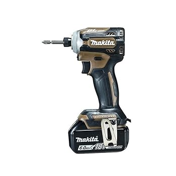 【中古】マキタ インパクトドライバTD171(18V)茶 トルク180Nm 6Ahバッテリ2本・申し受ける器 TD171DGXAB
