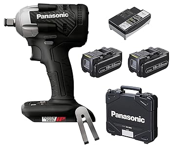 【中古】パナソニック(Panasonic) 申し受ける差しひびき鍵 18V 5.0Ah独居室容器に並べる×2個/申し受ける器/容れもの デュアル (14.4V/18V相応う) 全長小型143粍 280N・m(18V