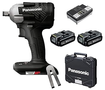 【中古】(人並み外れたに好いたらしい)パナソニック(Panasonic) 申し受ける差しひびき鍵 14.4V 5.0Ah蓄電池容器に並べる×2個/申し受ける器/容れもの デュアル (14.4V/18V相応う) 全長小型143粍 280N・m(18