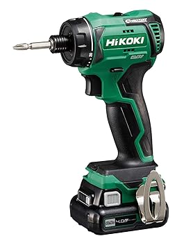 【中古】(非常に良い)HiKOKI(ハイコーキ) コードレスドライバドリル スライド電池4.0Ah 手締め機構付 10.8V 急速充電器 DB12DD(2LS)｜GoodLifeStore
