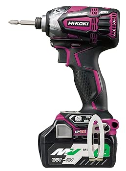 【中古】HiKOKI(ハイコーキ) コードレスインパクトドライバ マルチ雄捩子続きもの 防じん・耐水手合い 豪然たる赤いこと 手っとり早い申し受ける器 ビット別売り WH18DDL2