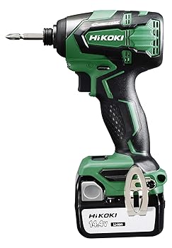 【中古】HiKOKI (ハイコーキ) 14.4Vインパクトドライバ WH14DB(2SC) 乾電池・申し受ける器・容れもの