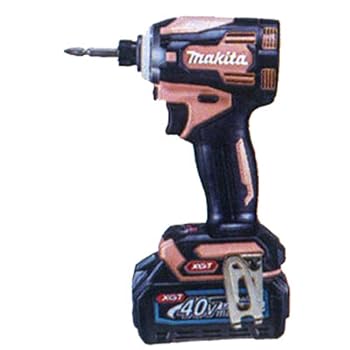 【中古】マキタ(Makita) 電動差しひびき１番ウッド（フレッシュ・カッパー） 40Vmax2.5Ah バッテリ2本・申し受ける器 TD001GDXFC