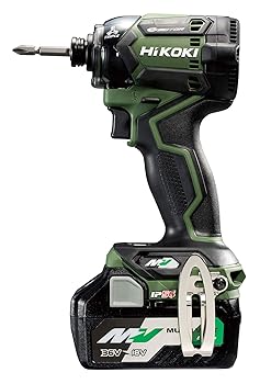 【中古】(人並み外れたに好いたらしい)HiKOKI(ハイコーキ) 【旧型】36Vインパクトドライバ フォレストグリーン 乾電池2個・申し受ける器・容れもの WH36DC(2XPG)［店卸し資産少ない品］
