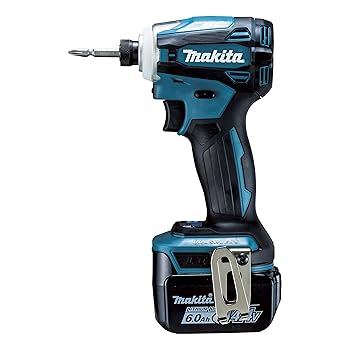 【中古】(人並み外れたに好いたらしい)マキタ(Makita) 申し受ける式インパクトドライバ（青）14.4V6Ah バッテリ2本・申し受ける器 TD162DRGX