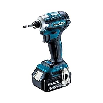 【中古】(非常に良い)マキタ インパクトドライバTD172(18V)青 トルク180Nm 6.0Ahバッテリ2本・充電器 TD172DRGX