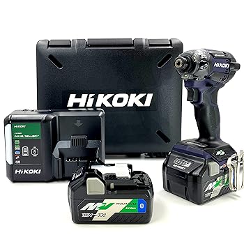 【中古】(人並み外れたに好いたらしい)HiKOKI(ハイコーキ) 36Vインパクトドライバ ディープオーシャンブルー Bluetooth積み上げる乾電池2個・申し受ける器・容れもの WH36DC(2XPDS)［店卸し資産少ない品］