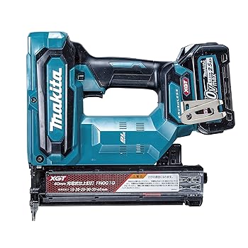 【中古】(非常に良い)マキタ(Makita) 充電式仕上釘打 40Vmax2.5Ah バッテリ・充電器 FN001GRD