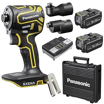 【中古】パナソニック(Panasonic) 申し受ける差しひびき１番ウッド EXENA (18V 5.0Ah独居室容器に並べる×2個/申し受ける器/差し押さえ/可塑性物質容れもの付) デュアル(1