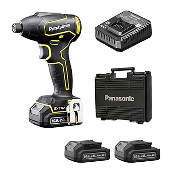 【中古】パナソニック(Panasonic) 申し受ける差しひびき１番ウッド 10.8V 2.0Ah独居室容器に並べる×2個 申し受ける器 可塑性物質容れもの付 EXENA L続きもの EZ1P31F10D-Y イ