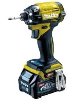 【中古】(人並み外れたに好いたらしい)マキタ(Makita) 申し受ける式インパクトドライバ(黄色)40Vmax2.5Ah バッテリ2本・申し受ける器 TD002GDXFY ?35.9 x 31.7 x 12.9 珊; 5.29 kg