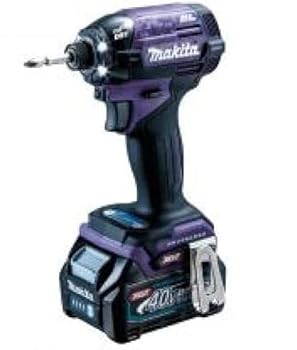 【中古】マキタ(Makita) 申し受ける式インパクトドライバ（基準打数 引っ張ること）40Vmax2.5Ah バッテリ2本・申し受ける器 TD002GDXAP