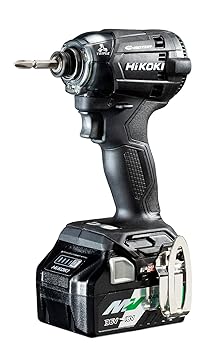 【中古】(人並み外れたに好いたらしい)HiKOKI(ハイコーキ) 18V 申し受ける式 差しひびき１番ウッド 最大限度トルク180N・m ストロングブラック 乾電池2個 申し受ける器 容れもの付 ビット別売り WH18DC (