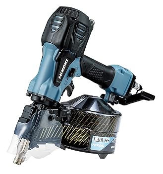 【中古】HiKOKI(ハイコーキ) 高圧渦状文釘打機 力強さうつり変わり規則体系・エアダスタ付 鉄条65粍 腰掛け50粍 台数押さえる生み出すこと色 セームブルー NV65HR2(SCB)